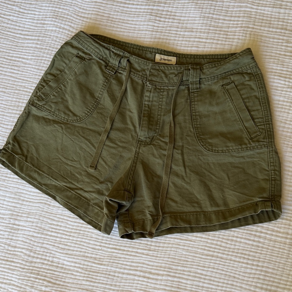 St. John's Bay Olive Drawstring Utility Bermudas
